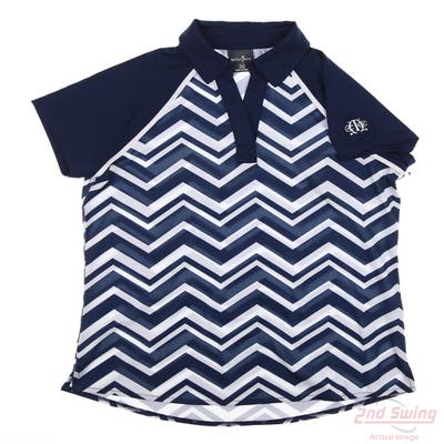 New W/ Logo Womens Belyn Key Action Cap Polo X-Small XS Multi MSRP $50