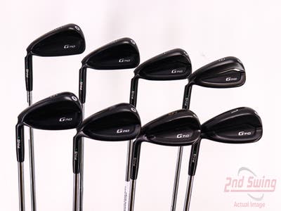 Ping G710 Iron Set 5-PW GW SW AWT 2.0 Steel Stiff Left Handed Green Dot 38.5in