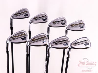 PXG 0211 XCOR2 Chrome Iron Set 5-PW AW SW Mitsubishi MMT 70 Graphite Regular Left Handed 39.25in
