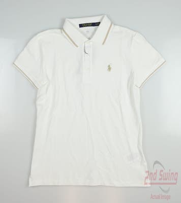 New Womens Ralph Lauren Golf Polo X-Small XS White MSRP $95