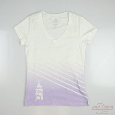 New W/ Logo Womens Level Wear Golf T-Shirt Small S Purple MSRP $23