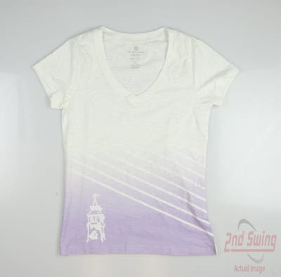 New W/ Logo Womens Level Wear Golf T-Shirt Large L Purple MSRP $23