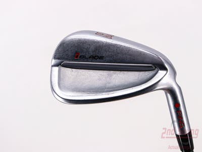 Ping iBlade Single Iron Pitching Wedge PW FST KBS $-Taper Black PVD Steel Stiff Right Handed Red dot 36.0in