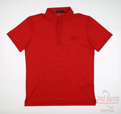 New W/ Logo Mens G-Fore Polo Small S Red MSRP $120