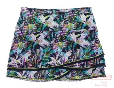 New Womens Lucky In Love Skort X-Large XL Multi MSRP $100