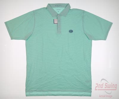 New W/ Logo Mens B. Draddy Polo X-Large XL Green MSRP $100