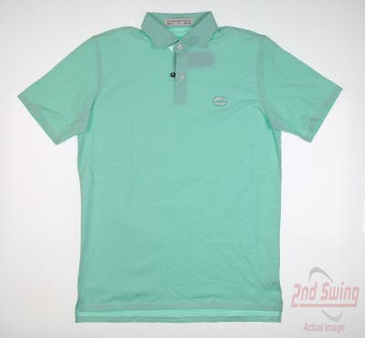 New W/ Logo Mens Holderness and Bourne Polo Medium M Green MSRP $100