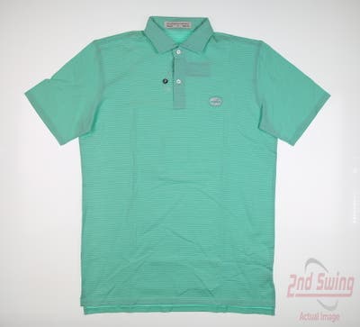New W/ Logo Mens Holderness and Bourne Polo Medium M Green MSRP $100