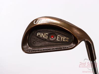Ping Eye 2 + Beryllium Copper Wedge Sand SW Stock Steel Shaft Steel Stiff Right Handed Red dot 35.5in