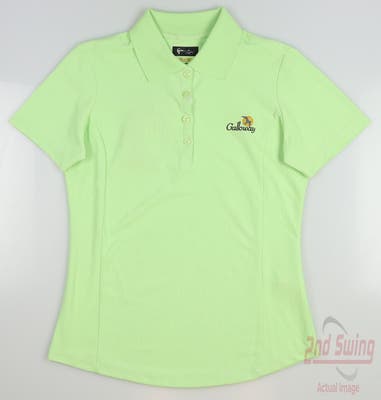 New W/ Logo Womens Greg Norman Golf Polo X-Small XS Green MSRP $45