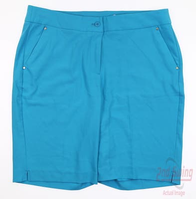 New Womens Greg Norman Golf Shorts 8 Blue MSRP $59