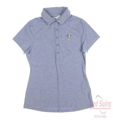 New W/ Logo Womens Under Armour Golf Polo X-Small XS Purple MSRP $60