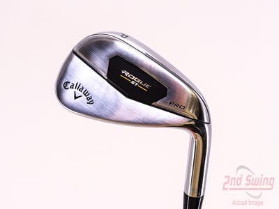 Mint Callaway Rogue ST Pro Single Iron Pitching Wedge PW Stock Steel Shaft Steel Regular Right Handed 35.5in