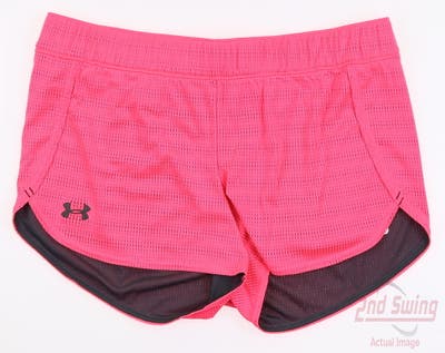 New Womens Under Armour Golf Shorts Medium M Pink MSRP $30