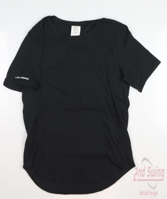 New W/ Logo Womens Under Armour Golf T-Shirt Small S Black MSRP $30