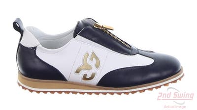 New Womens Golf Shoe Walter Genuin Popstar 7.5 White/Blue MSRP $180 3195o/10/150