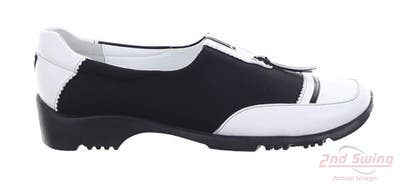 New Womens Golf Shoe Walter Genuin PonPon 7 White/Black MSRP $180 71/1036/108