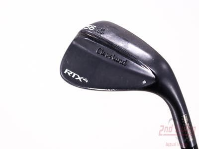 Cleveland RTX 4 Black Satin Wedge Sand SW 56° 8 Deg Bounce Dynamic Gold Tour Issue S400 Steel Stiff Right Handed 34.5in