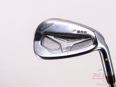 Ping S55 Single Iron Pitching Wedge PW Stock Steel Shaft Steel Stiff Right Handed Yellow Dot 36.25in