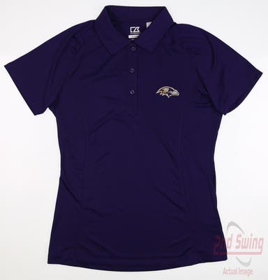 New W/ Logo Womens Cutter & Buck Golf Polo Small S Purple MSRP $45