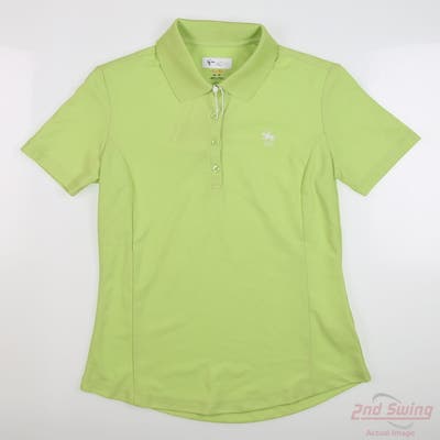 New W/ Logo Womens Greg Norman Golf Polo X-Small XS Green MSRP $40