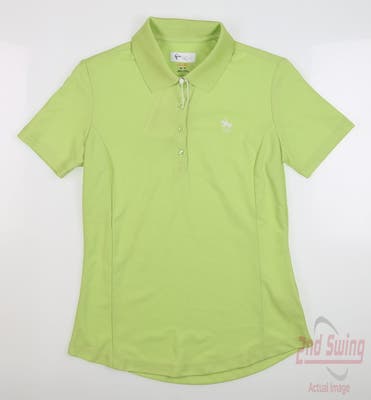 New W/ Logo Womens Greg Norman Golf Polo X-Small XS Green MSRP $40