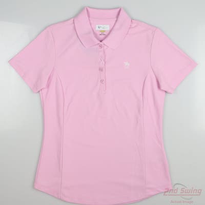 New W/ Logo Womens Greg Norman Golf Polo Small S Pink MSRP $40