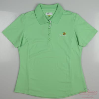 New W/ Logo Womens Greg Norman Golf Polo Medium M Green MSRP $40