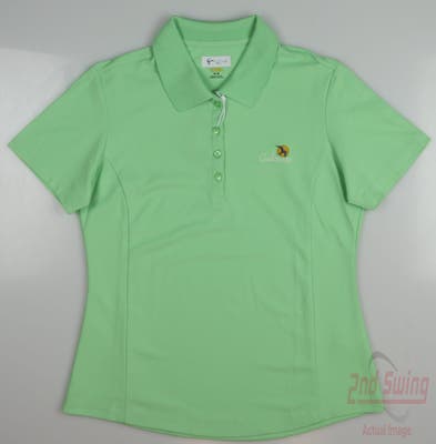 New W/ Logo Womens Greg Norman Golf Polo Medium M Green MSRP $40