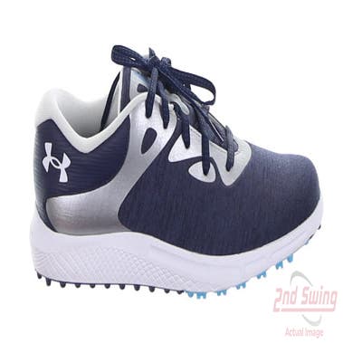 New Womens Golf Shoe Under Armour UA Charged Beathe SL 7 Navy MSRP $85 30264050-400