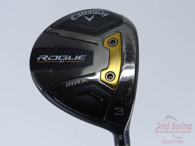 Callaway Rogue ST Max Fairway Wood 3 Wood 3W 15° Graphite Design Tour AD GT-6 Graphite Stiff Right Handed 42.75in
