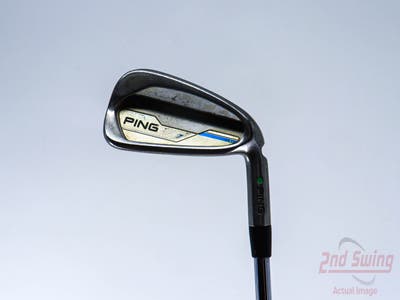 Ping 2015 i Single Iron 7 Iron Ping CFS Distance Steel Stiff Right Handed Green Dot 37.75in