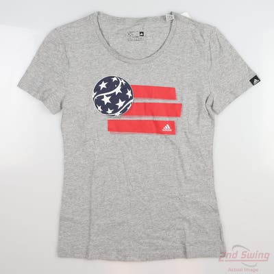 New Womens Adidas Golf T-Shirt X-Small XS Gray MSRP $28