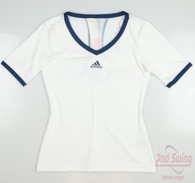 New Womens Adidas Golf T-Shirt X-Small XS White MSRP $50