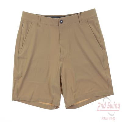 New Mens Puma 101 Solid 7" Shorts 32 Tan MSRP $70