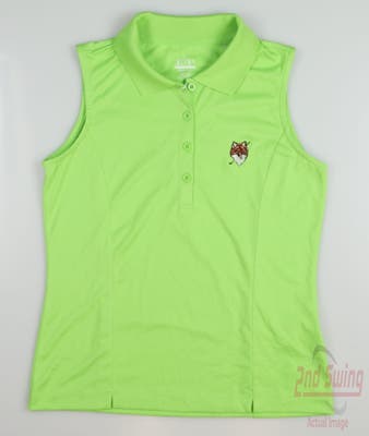 New W/ Logo Womens EP Pro Golf Sleeveless Polo X-Small XS Green MSRP $55