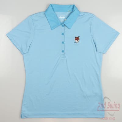 New W/ Logo Womens EP Pro Golf Polo Small S Blue MSRP $65