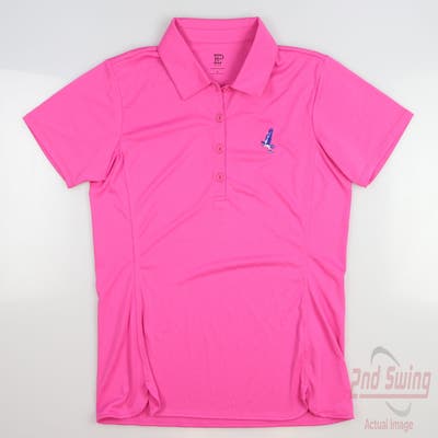 New W/ Logo Womens EP NY Golf Polo X-Small XS Pink MSRP $84