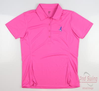 New W/ Logo Womens EP NY Golf Polo X-Small XS Pink MSRP $84