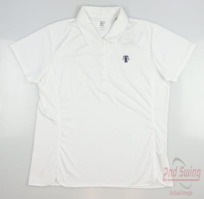 New W/ Logo Womens EP NY Golf Polo Large L White MSRP $84