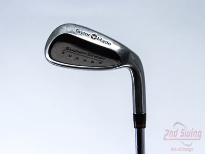 TaylorMade Supersteel Single Iron Pitching Wedge PW Stock Steel Shaft Steel Regular Right Handed 35.0in