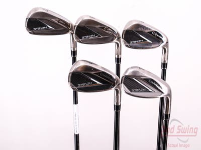 TaylorMade Stealth Iron Set 7-PW LW Fujikura Ventus Red 5 Graphite Senior Right Handed 37.25in