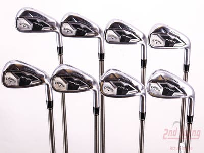 Callaway Apex 19 Iron Set 4-PW AW Aerotech SteelFiber i95 Graphite Stiff Right Handed 39.0in