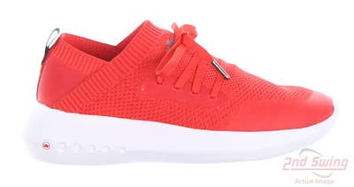 New Womens Golf Shoe Peter Millar Hyperlight Glide Sneaker 8 Red MSRP $155 LA21EF01