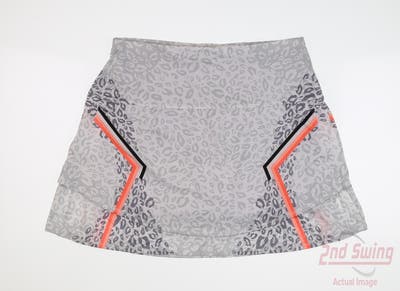 New Womens Lucky In Love Skort X-Large XL Gray MSRP $70