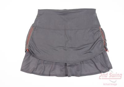 New Womens Lucky In Love Skort Small S Gray MSRP $110