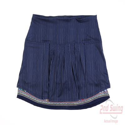 New Womens Lucky In Love Skort X-Large XL Navy Blue MSRP $95