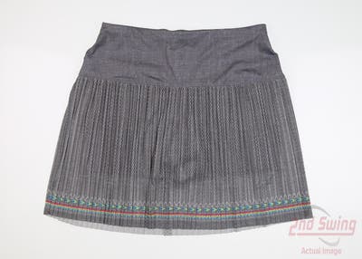 New Womens Lucky In Love Skort Large L Gray MSRP $110