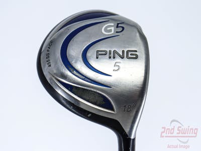 Ping G5 Fairway Wood 5 Wood 5W 18° Grafalloy ProLaunch Blue 65 Graphite Stiff Right Handed 42.5in