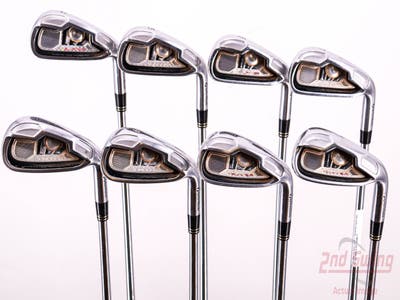 TaylorMade Tour Burner Iron Set 4-PW AW Rifle Prescion Steel Stiff Right Handed 38.25in